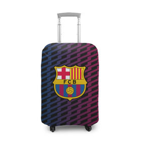 Чехол для чемодана 3D с принтом FC Barca 2018 Creative uniform в Екатеринбурге, 86% полиэфир, 14% спандекс | двустороннее нанесение принта, прорези для ручек и колес | fc | fc barcelona | fcb | барселона | спорт | спортивные | фк | футбол | футбольный клуб