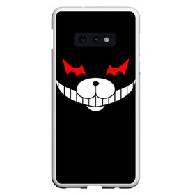 Чехол для Samsung S10E с принтом Monokuma Black в Екатеринбурге, Силикон | Область печати: задняя сторона чехла, без боковых панелей | danganronpa | monokuma | данганронпа | монокума