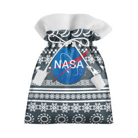 Подарочный 3D мешок с принтом Свитер NASA в Екатеринбурге, 100% полиэстер | Размер: 29*39 см | nasa | космос | логотип | наса | ракета