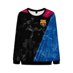 Мужской свитшот 3D с принтом FC Barca 2018 Creative uniform в Екатеринбурге, 100% полиэстер с мягким внутренним слоем | круглый вырез горловины, мягкая резинка на манжетах и поясе, свободная посадка по фигуре | fc | fc barcelona | fcb | барселона | спорт | спортивные | фк | футбол | футбольный клуб