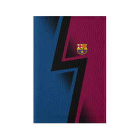 Обложка для паспорта матовая кожа с принтом FC Barca 2018 Creative uniform в Екатеринбурге, натуральная матовая кожа | размер 19,3 х 13,7 см; прозрачные пластиковые крепления | Тематика изображения на принте: fc | fc barcelona | fcb | барселона | спорт | спортивные | фк | футбол | футбольный клуб