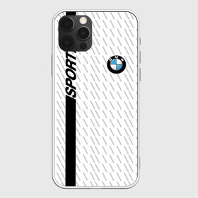 Чехол для iPhone 12 Pro с принтом BMW 2018 White Sport в Екатеринбурге, силикон | область печати: задняя сторона чехла, без боковых панелей | bmw | автомобильные | бмв | машины
