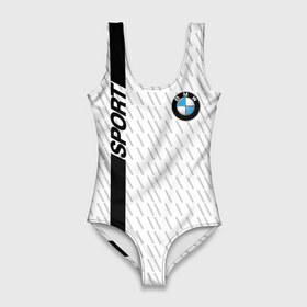 Купальник-боди 3D с принтом BMW 2018 White Sport в Екатеринбурге, 82% полиэстер, 18% эластан | Круглая горловина, круглый вырез на спине | bmw | автомобильные | бмв | машины