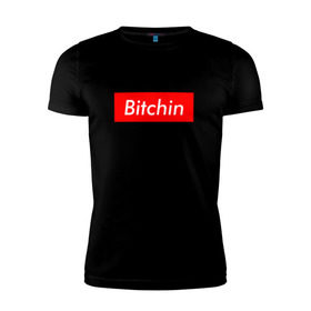 Мужская футболка премиум с принтом Bitchin в Екатеринбурге, 92% хлопок, 8% лайкра | приталенный силуэт, круглый вырез ворота, длина до линии бедра, короткий рукав | stranger things | очень странные дела