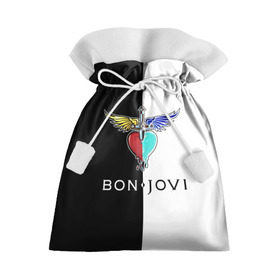 Подарочный 3D мешок с принтом Bon Jovi в Екатеринбурге, 100% полиэстер | Размер: 29*39 см | Тематика изображения на принте: bon | jovi | бон | бон джови | джови | рок группа