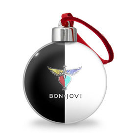 Ёлочный шар с принтом Bon Jovi в Екатеринбурге, Пластик | Диаметр: 77 мм | bon | jovi | бон | бон джови | джови | рок группа