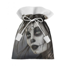Подарочный 3D мешок с принтом Skull в Екатеринбурге, 100% полиэстер | Размер: 29*39 см | Тематика изображения на принте: halloween | skull | sugar skull | мексика | хэллоуин | череп