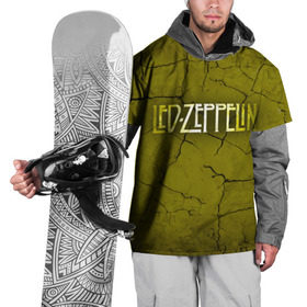Накидка на куртку 3D с принтом Led Zeppelin в Екатеринбурге, 100% полиэстер |  | led zeppelin | группа | джимми пейдж | джон генри бонэм | джон пол джонс | лед зепелен | лед зеппелин | роберт плант | рок