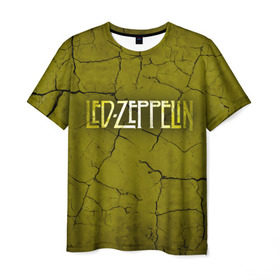 Мужская футболка 3D с принтом Led Zeppelin в Екатеринбурге, 100% полиэфир | прямой крой, круглый вырез горловины, длина до линии бедер | led zeppelin | группа | джимми пейдж | джон генри бонэм | джон пол джонс | лед зепелен | лед зеппелин | роберт плант | рок