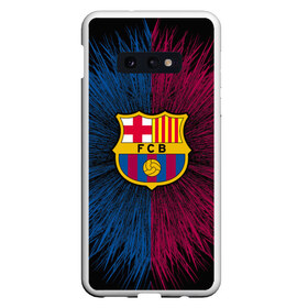 Чехол для Samsung S10E с принтом FC Barca 2018 Creative uniform в Екатеринбурге, Силикон | Область печати: задняя сторона чехла, без боковых панелей | fc | fc barcelona | fcb | барселона | спорт | спортивные | фк | футбол | футбольный клуб