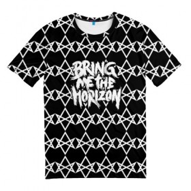 Мужская футболка 3D с принтом Bring Me the Horizon в Екатеринбурге, 100% полиэфир | прямой крой, круглый вырез горловины, длина до линии бедер | bmth | bring me the horizon | альтернативный метал | альтернативный рок | бмтх | бмтш | группа | достань для меня горизонт | дэткор | метал | рок | электроник рок