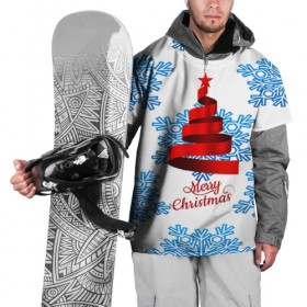 Накидка на куртку 3D с принтом Merry christmas в Екатеринбурге, 100% полиэстер |  | 