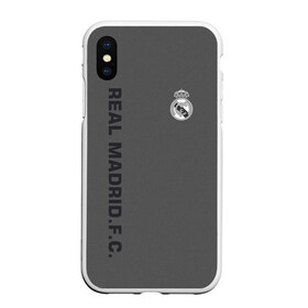 Чехол для iPhone XS Max матовый с принтом Real Madrid 2018 Vintage в Екатеринбурге, Силикон | Область печати: задняя сторона чехла, без боковых панелей | Тематика изображения на принте: fc | real madrid | реал мадрид | спорт | спортивные | фк | футбол | футбольный клуб