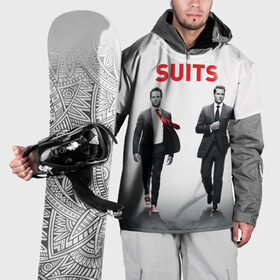 Накидка на куртку 3D с принтом Suits в Екатеринбурге, 100% полиэстер |  | suits | форс мажоры