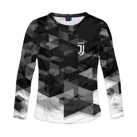 Женский лонгслив 3D с принтом Juventus 2018 Geometry Sport в Екатеринбурге, 100% полиэстер | длинные рукава, круглый вырез горловины, полуприлегающий силуэт | Тематика изображения на принте: fc | juventus | спорт | спортивные | фк | футбол | футбольный клуб | ювентус