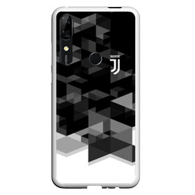 Чехол для Honor P Smart Z с принтом JUVENTUS GEOMETRY SPORT в Екатеринбурге, Силикон | Область печати: задняя сторона чехла, без боковых панелей | Тематика изображения на принте: fc | juventus | спорт | спортивные | фк | футбол | футбольный клуб | ювентус