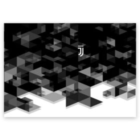 Поздравительная открытка с принтом JUVENTUS GEOMETRY SPORT в Екатеринбурге, 100% бумага | плотность бумаги 280 г/м2, матовая, на обратной стороне линовка и место для марки
 | Тематика изображения на принте: fc | juventus | спорт | спортивные | фк | футбол | футбольный клуб | ювентус