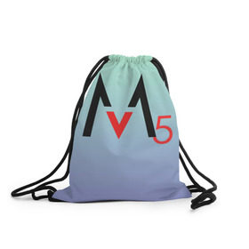 Рюкзак-мешок 3D с принтом M5 в Екатеринбурге, 100% полиэстер | плотность ткани — 200 г/м2, размер — 35 х 45 см; лямки — толстые шнурки, застежка на шнуровке, без карманов и подкладки | adam levine | maroon 5 | адам левин