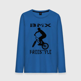 Мужской лонгслив хлопок с принтом BMX FreeStyle в Екатеринбурге, 100% хлопок |  | Тематика изображения на принте: bmx | freestyle | велик | велосипед | трюки | экстрим
