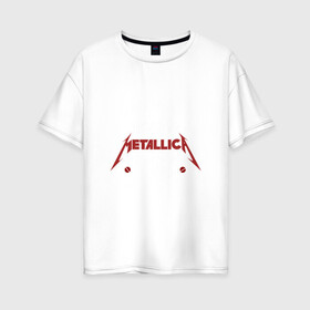 Женская футболка хлопок Oversize с принтом Я прост хочу слушать Metallica в Екатеринбурге, 100% хлопок | свободный крой, круглый ворот, спущенный рукав, длина до линии бедер
 | metallica | джеймс хэтфилд | кирк хэмметт | ларс ульрих | металика | металлика | роберт трухильо | трэш | трэшметал | хард | хардрок | хеви | хевиметал