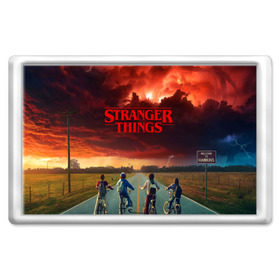 Магнит 45*70 с принтом Stranger Things в Екатеринбурге, Пластик | Размер: 78*52 мм; Размер печати: 70*45 | stranger things | очень странные дела