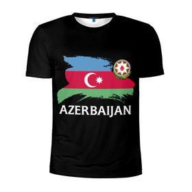 Мужская футболка 3D спортивная с принтом Азербайджан в Екатеринбурге, 100% полиэстер с улучшенными характеристиками | приталенный силуэт, круглая горловина, широкие плечи, сужается к линии бедра | azerbaijan | azerbaycan | baku | sssr | азербайджан | азербайджанская | азия | айзербайджан | баку | карта | мусульмане | народ | республика | советский союз | ссср | страна | флаг