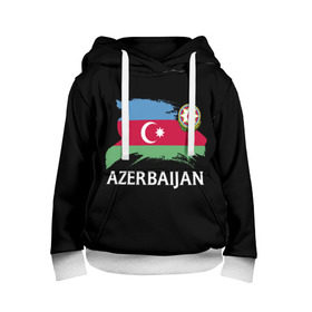 Детская толстовка 3D с принтом Азербайджан в Екатеринбурге, 100% полиэстер | двухслойный капюшон со шнурком для регулировки, мягкие манжеты на рукавах и по низу толстовки, спереди карман-кенгуру с мягким внутренним слоем | Тематика изображения на принте: azerbaijan | azerbaycan | baku | sssr | азербайджан | азербайджанская | азия | айзербайджан | баку | карта | мусульмане | народ | республика | советский союз | ссср | страна | флаг