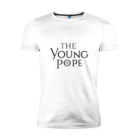 Мужская футболка премиум с принтом The young pope в Екатеринбурге, 92% хлопок, 8% лайкра | приталенный силуэт, круглый вырез ворота, длина до линии бедра, короткий рукав | Тематика изображения на принте: young pope | джуд лоу | молодой папа