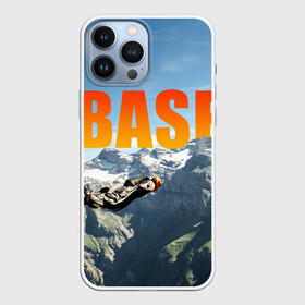 Чехол для iPhone 13 Pro Max с принтом base jumping в Екатеринбурге,  |  | Тематика изображения на принте: adrenaline | b.a.s.e. | base jumping | danger | extreme | freedom | height | jump | parachute | risk | skydive | адреналин | бейс | бейсджампинг | высота | парашют | прыжок | риск | свобода | экстрим