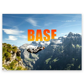 Поздравительная открытка с принтом base jumping в Екатеринбурге, 100% бумага | плотность бумаги 280 г/м2, матовая, на обратной стороне линовка и место для марки
 | adrenaline | b.a.s.e. | base jumping | danger | extreme | freedom | height | jump | parachute | risk | skydive | адреналин | бейс | бейсджампинг | высота | парашют | прыжок | риск | свобода | экстрим