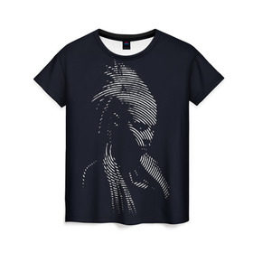 Женская футболка 3D с принтом Йоланди Фиссер в Екатеринбурге, 100% полиэфир ( синтетическое хлопкоподобное полотно) | прямой крой, круглый вырез горловины, длина до линии бедер | die antwoord | yolandi visser |   | йоланди фиссер