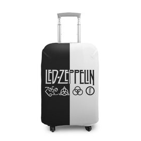 Чехол для чемодана 3D с принтом Led Zeppelin в Екатеринбурге, 86% полиэфир, 14% спандекс | двустороннее нанесение принта, прорези для ручек и колес | led | led zeppelin | блюз | группа | джимми пейдж | джон генри бонэм | джон пол джонс | лед зепелен | лед зеппелин | метал | роберт плант | рок | тяжелый | фолк | хард | хардрок | хеви | хевиметал
