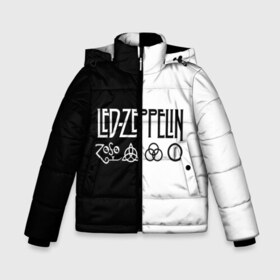 Зимняя куртка для мальчиков 3D с принтом Led Zeppelin в Екатеринбурге, ткань верха — 100% полиэстер; подклад — 100% полиэстер, утеплитель — 100% полиэстер | длина ниже бедра, удлиненная спинка, воротник стойка и отстегивающийся капюшон. Есть боковые карманы с листочкой на кнопках, утяжки по низу изделия и внутренний карман на молнии. 

Предусмотрены светоотражающий принт на спинке, радужный светоотражающий элемент на пуллере молнии и на резинке для утяжки | led | led zeppelin | блюз | группа | джимми пейдж | джон генри бонэм | джон пол джонс | лед зепелен | лед зеппелин | метал | роберт плант | рок | тяжелый | фолк | хард | хардрок | хеви | хевиметал