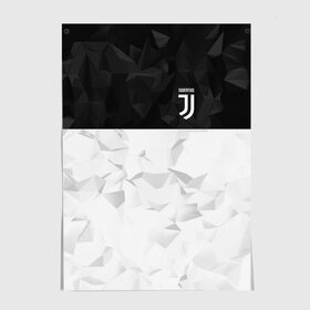 Постер с принтом Juventus 2018 Black and White в Екатеринбурге, 100% бумага
 | бумага, плотность 150 мг. Матовая, но за счет высокого коэффициента гладкости имеет небольшой блеск и дает на свету блики, но в отличии от глянцевой бумаги не покрыта лаком | fc | juventus | спорт | спортивные | фк | футбол | футбольный клуб | ювентус