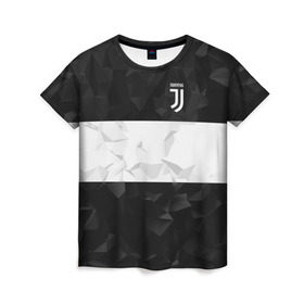 Женская футболка 3D с принтом Juventus 2018 White Line в Екатеринбурге, 100% полиэфир ( синтетическое хлопкоподобное полотно) | прямой крой, круглый вырез горловины, длина до линии бедер | fc | juventus | спорт | спортивные | фк | футбол | футбольный клуб | ювентус