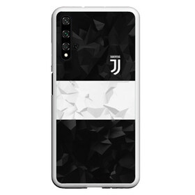 Чехол для Honor 20 с принтом Juventus White Line в Екатеринбурге, Силикон | Область печати: задняя сторона чехла, без боковых панелей | fc | juventus | спорт | спортивные | фк | футбол | футбольный клуб | ювентус