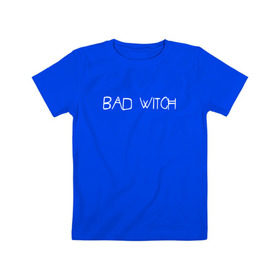 Детская футболка хлопок с принтом Bad Witch в Екатеринбурге, 100% хлопок | круглый вырез горловины, полуприлегающий силуэт, длина до линии бедер | Тематика изображения на принте: ahs | american horror story | американская история ужасов