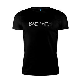 Мужская футболка премиум с принтом Bad Witch в Екатеринбурге, 92% хлопок, 8% лайкра | приталенный силуэт, круглый вырез ворота, длина до линии бедра, короткий рукав | ahs | american horror story | американская история ужасов