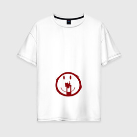 Женская футболка хлопок Oversize с принтом Cult в Екатеринбурге, 100% хлопок | свободный крой, круглый ворот, спущенный рукав, длина до линии бедер
 | ahs | american horror story | американская история ужасов