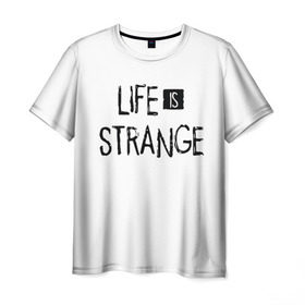 Мужская футболка 3D с принтом Life is Strange в Екатеринбурге, 100% полиэфир | прямой крой, круглый вырез горловины, длина до линии бедер | life is strange 2 | игра | лайф ис стрэндж | надпись