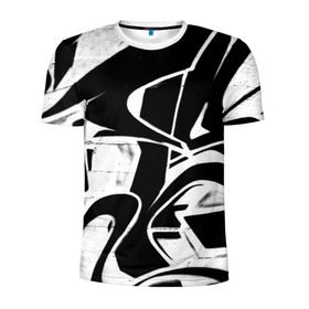 Мужская футболка 3D спортивная с принтом Городское граффити в Екатеринбурге, 100% полиэстер с улучшенными характеристиками | приталенный силуэт, круглая горловина, широкие плечи, сужается к линии бедра | Тематика изображения на принте: color | graffity | urban | город | граффити | краски | уличное искусство