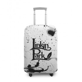 Чехол для чемодана 3D с принтом Linkin Park в Екатеринбурге, 86% полиэфир, 14% спандекс | двустороннее нанесение принта, прорези для ручек и колес | chester bennington | linkin park | беннингтон честер | линкин парк