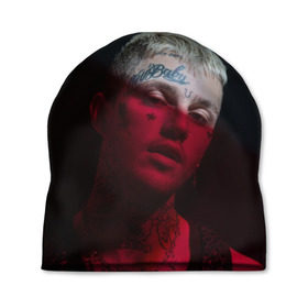 Шапка 3D с принтом LIL PEEP в Екатеринбурге, 100% полиэстер | универсальный размер, печать по всей поверхности изделия | band | cry baby | emo | lil peep | music | musician | rap | swag | группа | музыка | музыкант | нытик. | рэп | сваг | эмо