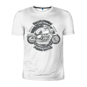 Мужская футболка 3D спортивная с принтом Vintage motocycle 2 в Екатеринбурге, 100% полиэстер с улучшенными характеристиками | приталенный силуэт, круглая горловина, широкие плечи, сужается к линии бедра | harley | motorbike | motorcycle | race | rider | ryder | skull | speed | байк | гонки | гонщик | мото | мотобайк | мотоцикл | райдер | скорость | харлей | череп