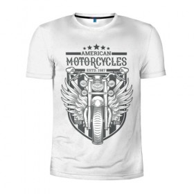 Мужская футболка 3D спортивная с принтом Vintage motocycle 5 в Екатеринбурге, 100% полиэстер с улучшенными характеристиками | приталенный силуэт, круглая горловина, широкие плечи, сужается к линии бедра | harley | motorbike | motorcycle | race | rider | ryder | skull | speed | байк | гонки | гонщик | мото | мотобайк | мотоцикл | райдер | скорость | харлей | череп
