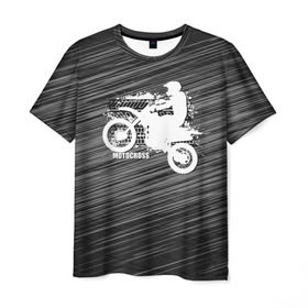 Мужская футболка 3D с принтом Motocross в Екатеринбурге, 100% полиэфир | прямой крой, круглый вырез горловины, длина до линии бедер | motorbike | motorcycle | race | rider | ryder | speed | байк | гонки | гонщик | мото | мотобайк | мотоцикл | райдер | скорость