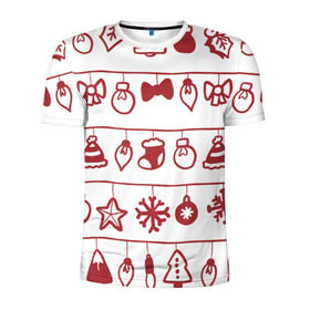 Мужская футболка 3D спортивная с принтом Наш веселый Новый год в Екатеринбурге, 100% полиэстер с улучшенными характеристиками | приталенный силуэт, круглая горловина, широкие плечи, сужается к линии бедра | елка | зима | мороз | новый год | снег | снежинки