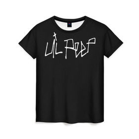Женская футболка 3D с принтом LiL PEEP в Екатеринбурге, 100% полиэфир ( синтетическое хлопкоподобное полотно) | прямой крой, круглый вырез горловины, длина до линии бедер | lil peep | лил пип