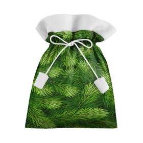 Подарочный 3D мешок с принтом Ёлочка в Екатеринбурге, 100% полиэстер | Размер: 29*39 см | веточки | елка | новогодняя ёлка | новый год | природа | рождество | сосна | текстуры | хвойные