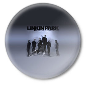 Значок с принтом Группа Linkin Park в Екатеринбурге,  металл | круглая форма, металлическая застежка в виде булавки | bennington | chester | linkin park | альтернативный | беннингтон | группа | ленкин | линкин | майк | метал | музыкант | ню | нюметал | парк | певец | рок | рэп | честер | электроник